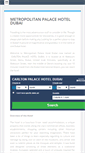 Mobile Screenshot of metropolitanpalacehoteldubai.com